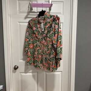 Floral Green Women’s Shirt